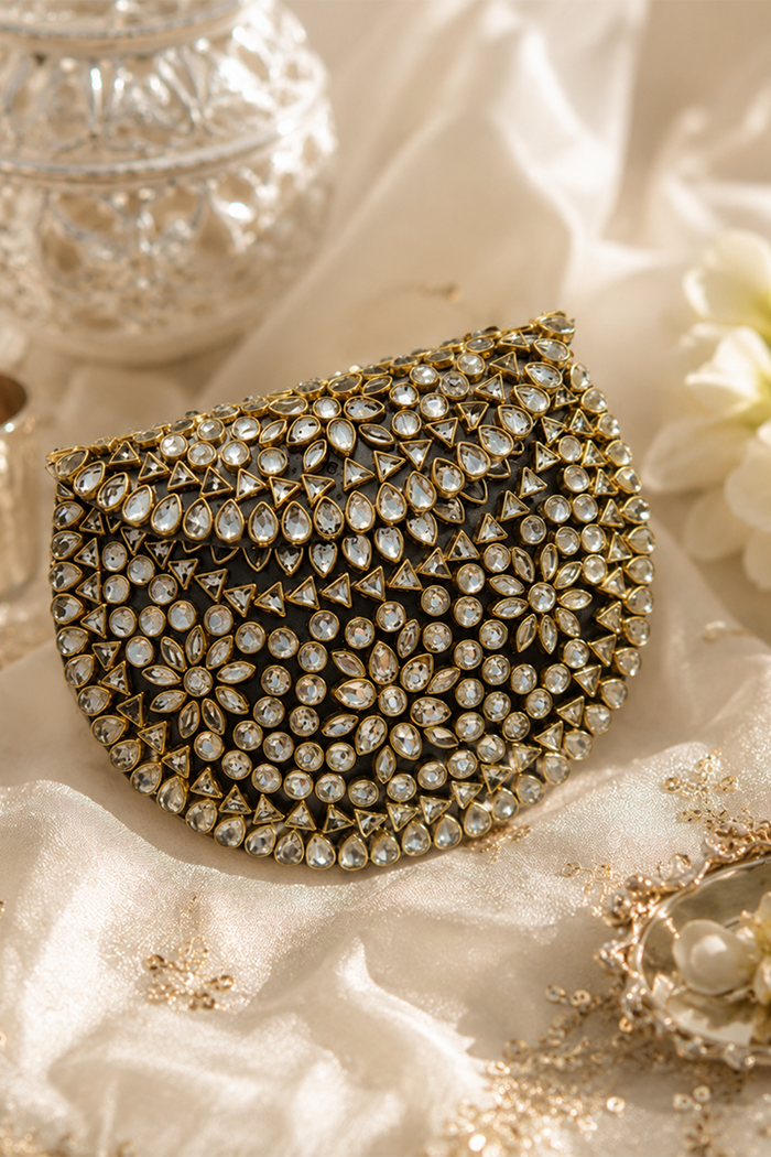 Diamond Luxe Kundan Clutch