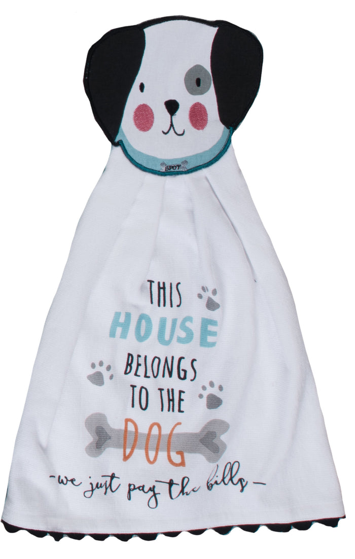Dog House Hang-Up Kitchen Towel