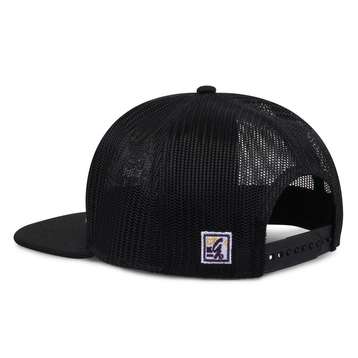 East Carolina University Class of '92 trucker hat, angled rear view showing mesh panels and snapback closure