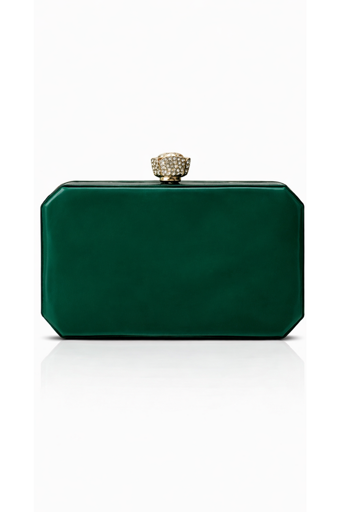 Emerald Aura Resin Clutch