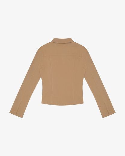 Fitted Jacket - Brown