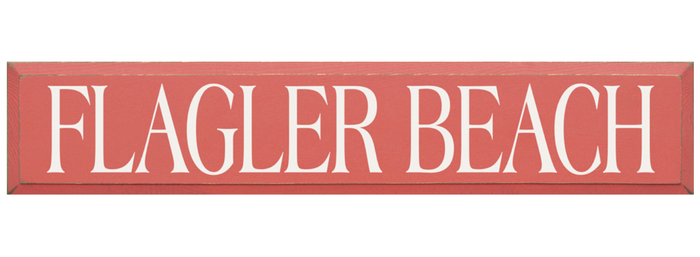 Flagler Beach Wooden Sign