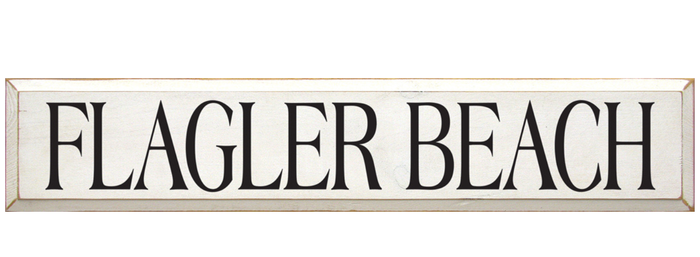 Flagler Beach Wooden Sign