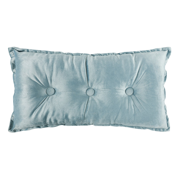 Levtex Home Florina Blue Velvet Pillow Decorative Pillows