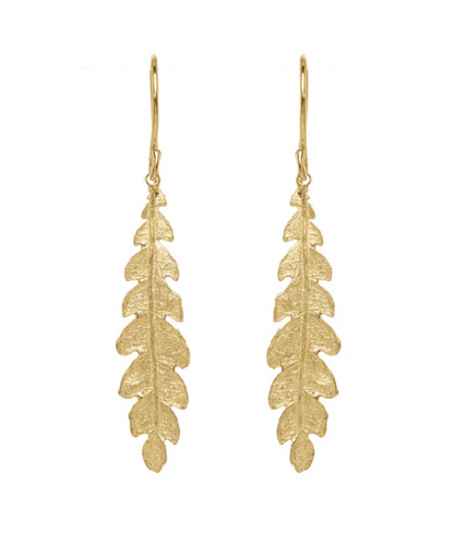 Forest Fern Earrings-Catherine Weitzman-Swag Designer Jewelry