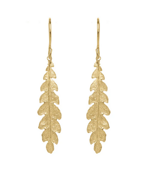 Forest Fern Earrings-Catherine Weitzman-Swag Designer Jewelry