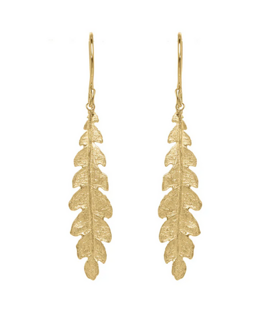 Forest Fern Earrings-Catherine Weitzman-Swag Designer Jewelry