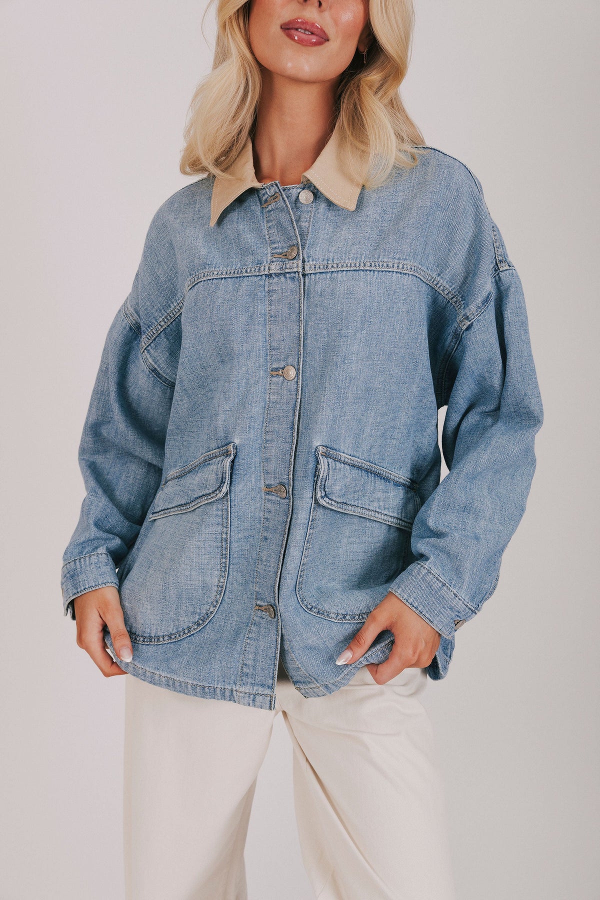 FREE PEOPLE - Lemon Denim Jacket