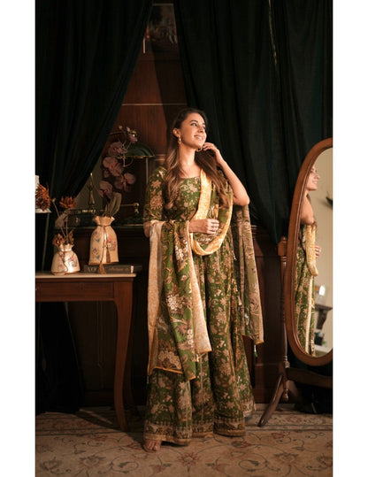 Gabri Green Lehenga Set