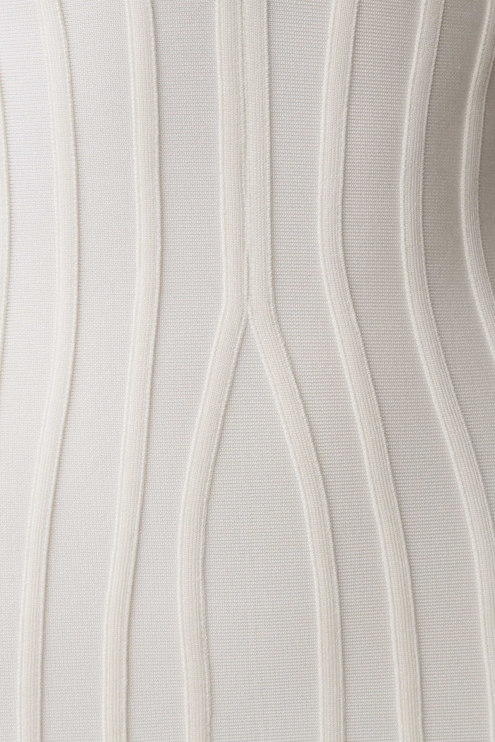 Gia Bandage Knit Midi Dress - Ivory