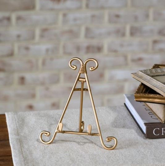 Gold Triangle Back Easel