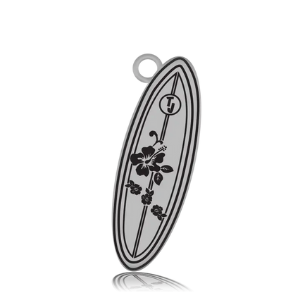 Green Angelite Bracelet with Ride the Wave Sterling Silver Charm