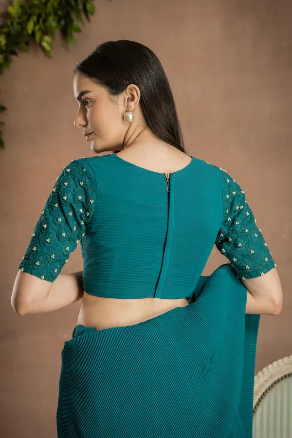 Elegant pre draped saree