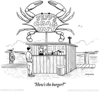 Grilling Aprons - "How's the burger?"