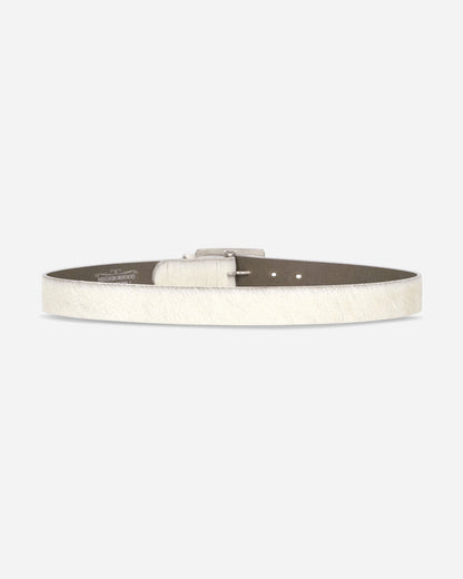 Neighborhood Hair-On Leather Belt White Belts Belt 262PKNH-AC02 WHITE