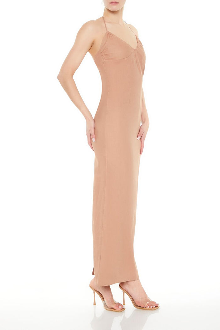 Halter Maxi Column Dress