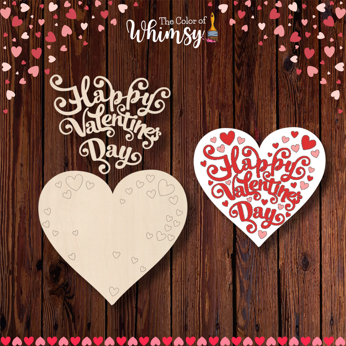 Happy Valentine's Day Layered Sign