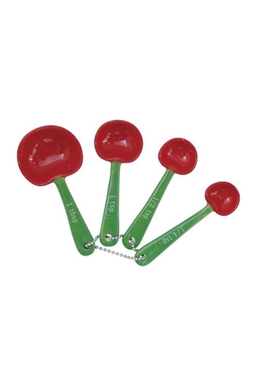 HAZEL MAZEL - Stoneware Cherry Shaped Measuring Spoons