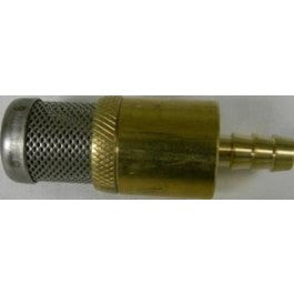 HEAVY WT. CHEMICAL STRAINER, BRASS W/CHECK VALVE