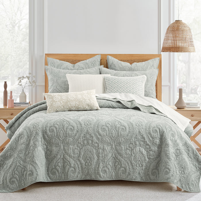 Helena Embroidered Medallion Pillow