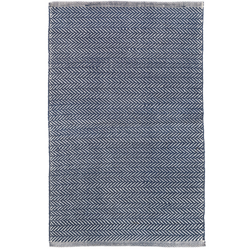 Herringbone Navy & Ivory Rug Indoor/Outdoor Performance