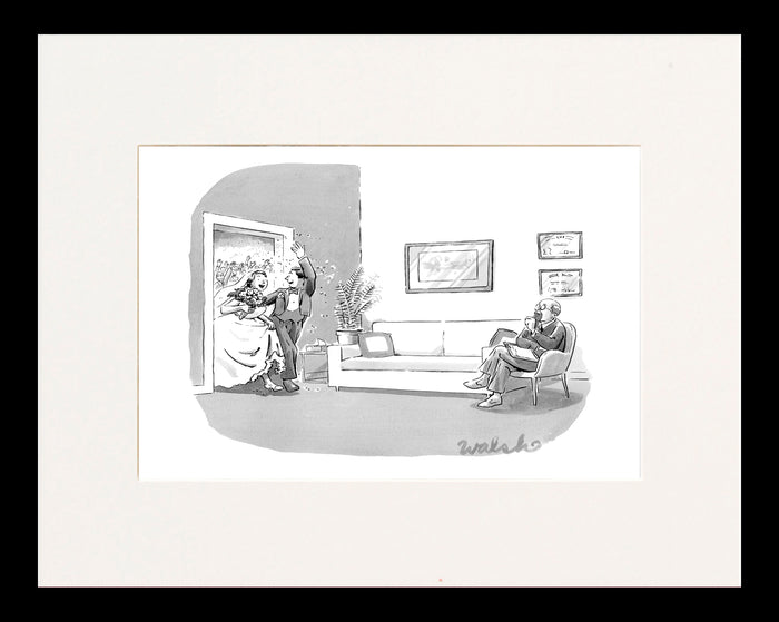 Honeymoon Therapy Cartoon Print