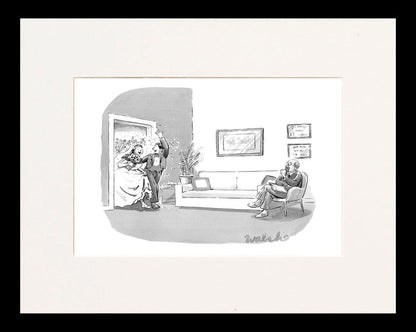 Honeymoon Therapy Cartoon Print