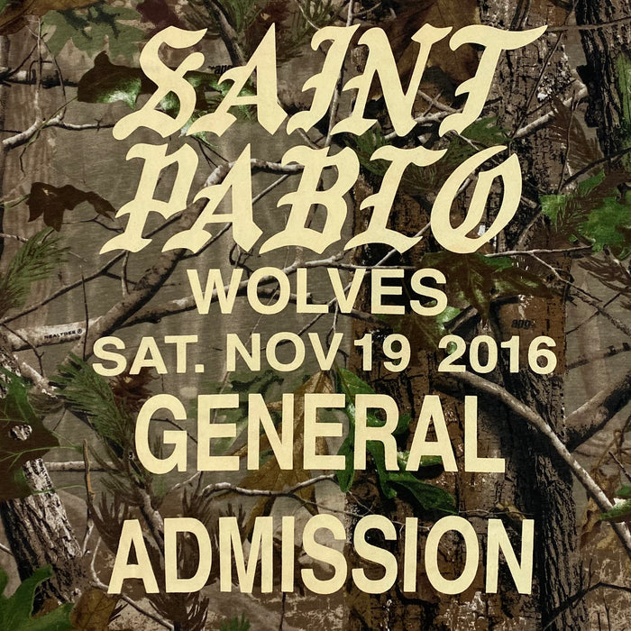 Saint Pablo Tour 2016 Wolves Long Sleeve In Camo