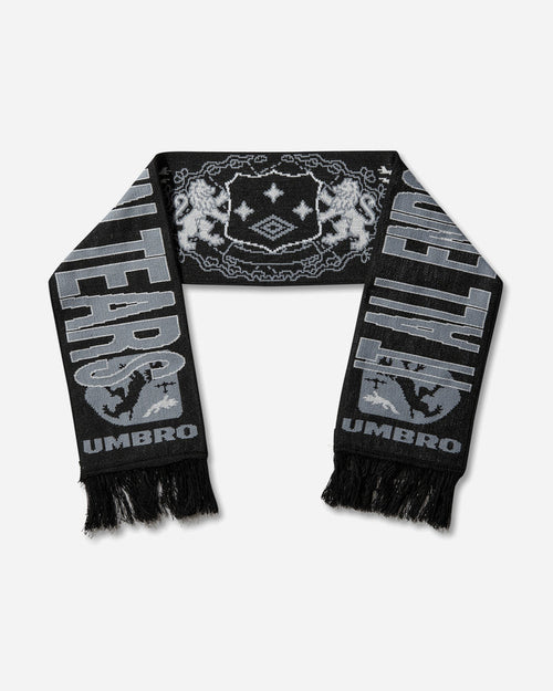 Umbro It All Ends In Tears Scarf Black Grey Gloves and Scarves Scarves and Warmneck UBMW2101YA35 BLK0028