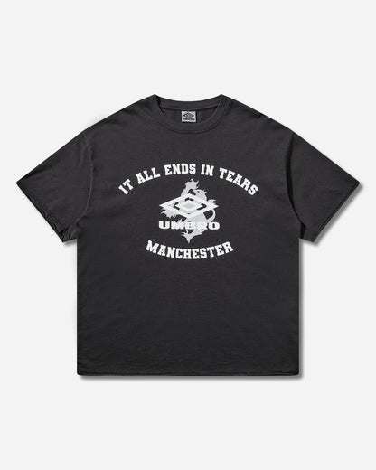 Umbro It All Ends In Tears T Shirt Washed Black T-Shirts Top UBMW0667JY184 BLK0020