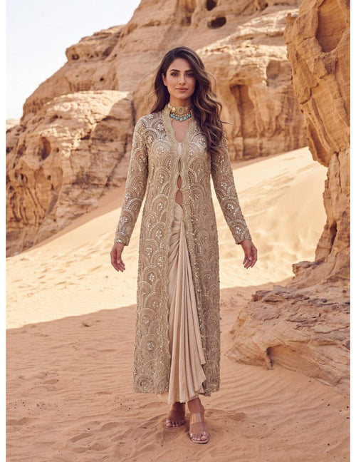 Designer Ivory Jacket Outfit