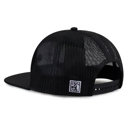 Kansas State University Class of '92 trucker hat, angled rear view showing mesh panels and snapback closure