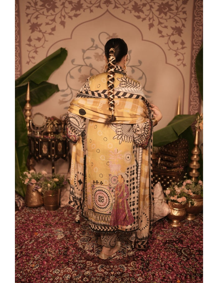 Kheer Yellow Kurta Set