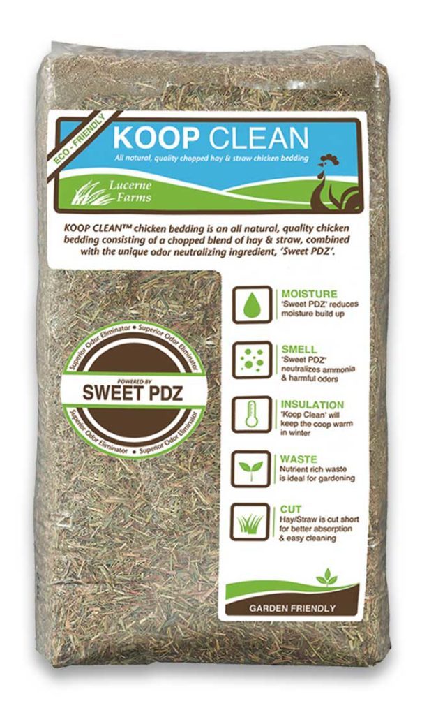 KOOP CLEAN POULTRY BEDDING WITH SWEET PDZ, BALE