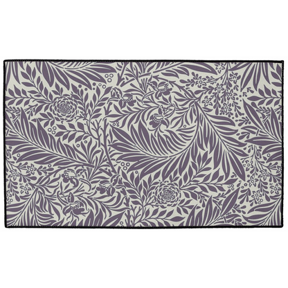 Larkspur Indoor/Outdoor Floor Mat William Morris Dark Plum