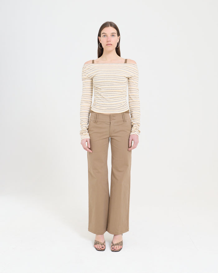 Layered LS Overlay Top - Stripe