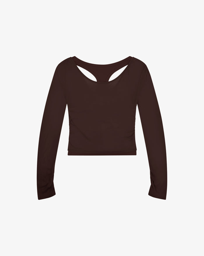 Layered Racer Tank - Dark Chocolate