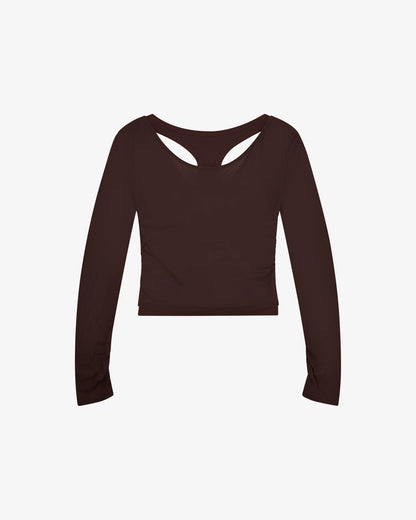 Layered Racer Tank - Dark Chocolate