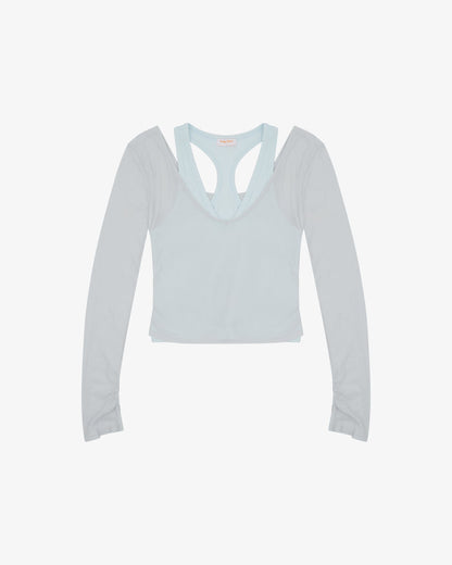Layered Racer Tank - Ice