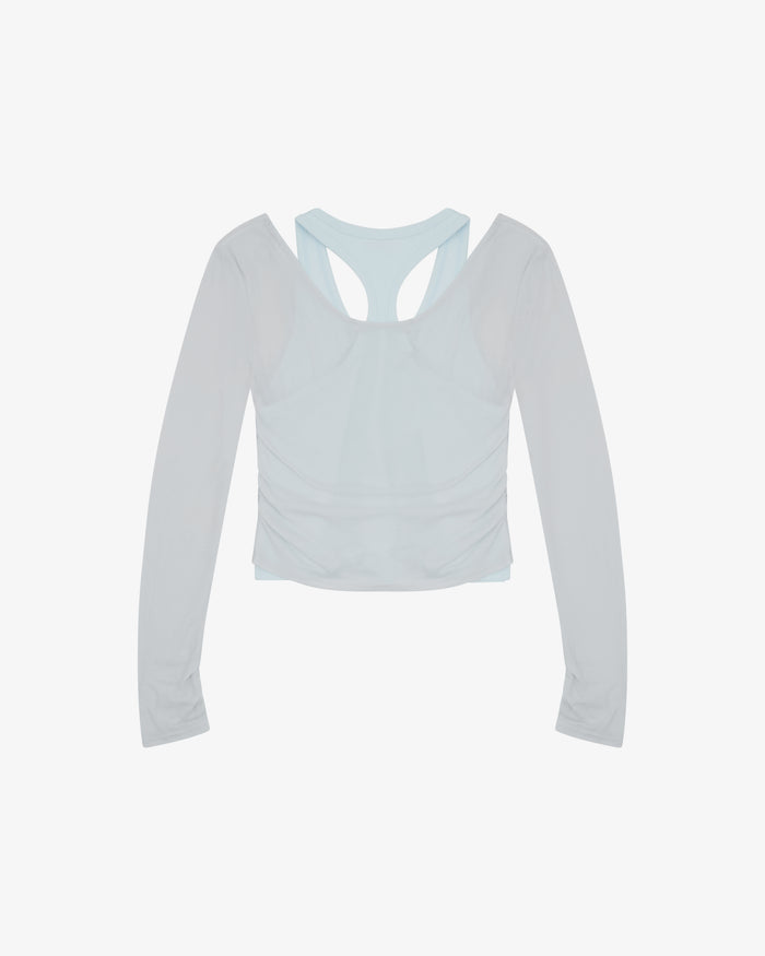 Layered Racer Tank - Ice