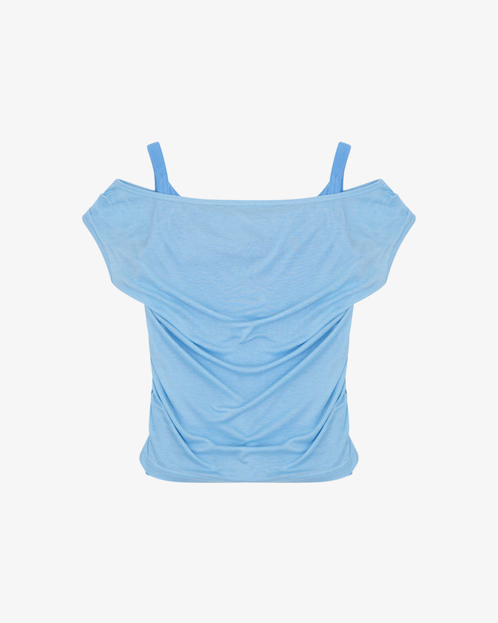 LAYERED TANK - SKY BLUE