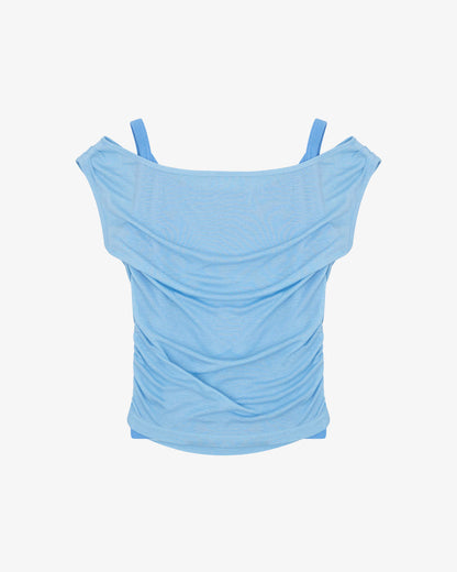 LAYERED TANK - SKY BLUE