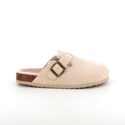 Ljus slip-on toffel