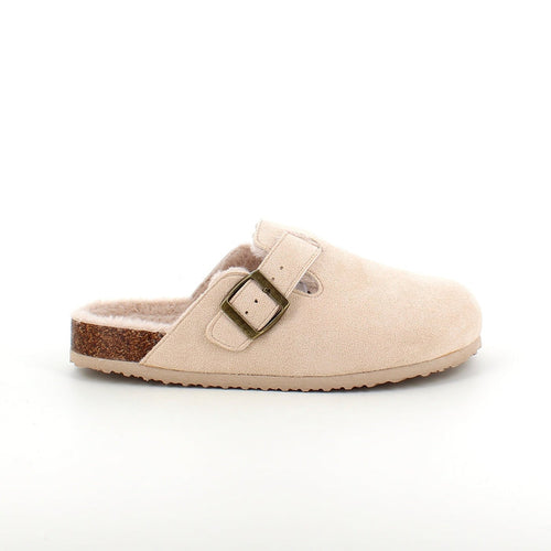 Ljus slip-on toffel