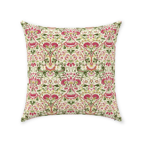 Lodden Cotton Throw Pillows William Morris Rose Thyme