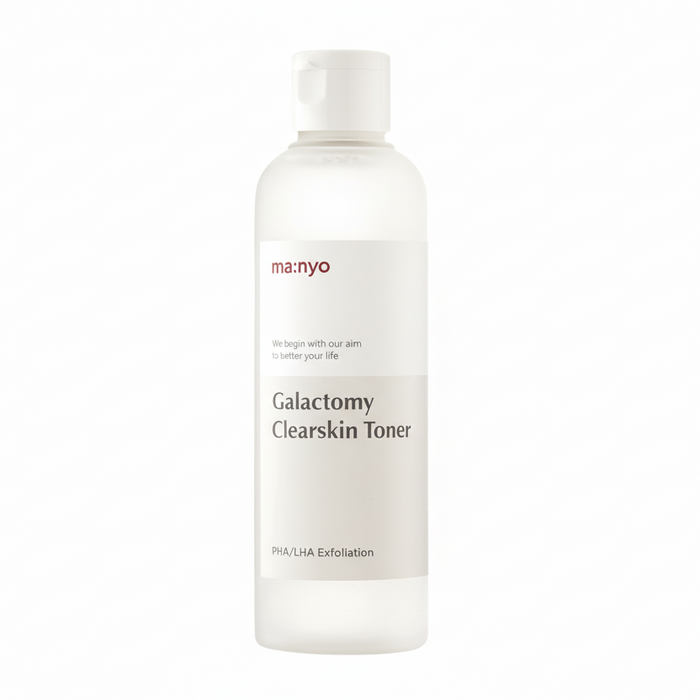 Manyo Galactomy Clearskin Toner bottle on a white background