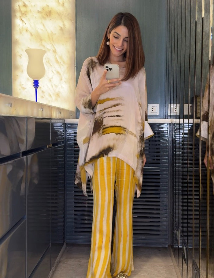 Marble Yellow Co-Ord Set