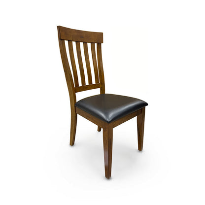 Mariposa Slatback Chair in brown solid wood from A America