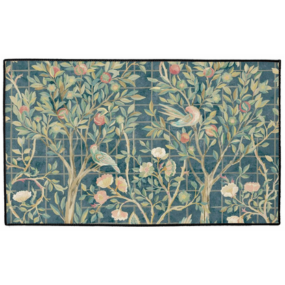 Melsetter Indoor/Outdoor Floor Mat William Morris Indigo Blue