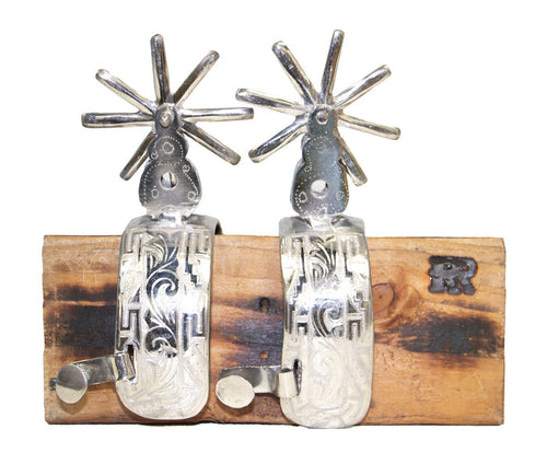 Mens Stainless Steel Riding Spurs